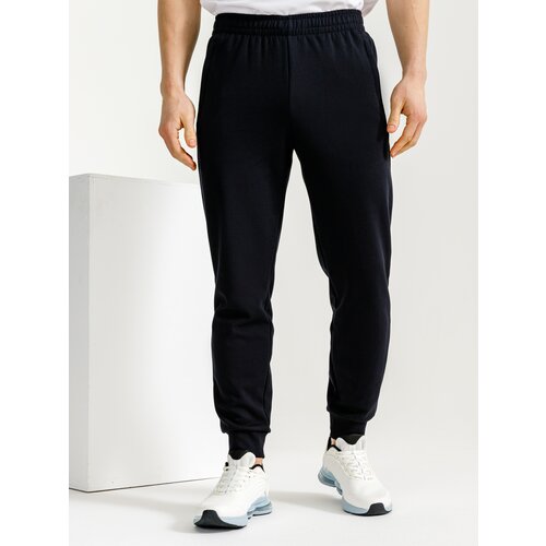 фото Брюки джоггеры anta демисезонные, спортивные, прямой силуэт, размер s, черный