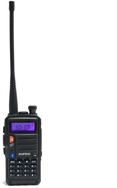 Портативная радиостанция Baofeng UV-5R / Черная комплект 4  и радиусом 10 км / UHF; VHF