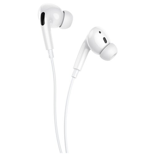 Проводные наушники Hoco M1 Pro 3.5мм, white наушники вкладыши с микрофоном hoco m87 tereo sound gloomy black мобильная гарнитура черные