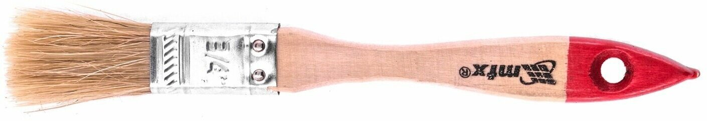 Кисть плоская MTX "Стандарт" 3/4" (20 мм) натуральная щетина, деревянная ручка 82515