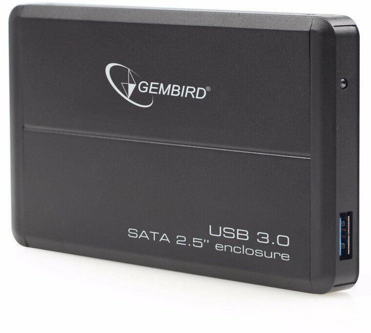 Внешний модуль Gembird EE2-U3S-2 2,5" SATA, USB3.0, алюминий, черный