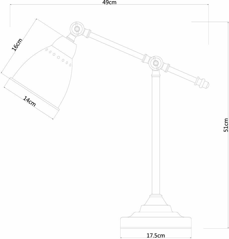 Настольная лампа Arte Lamp 43 A2054LT-1AB