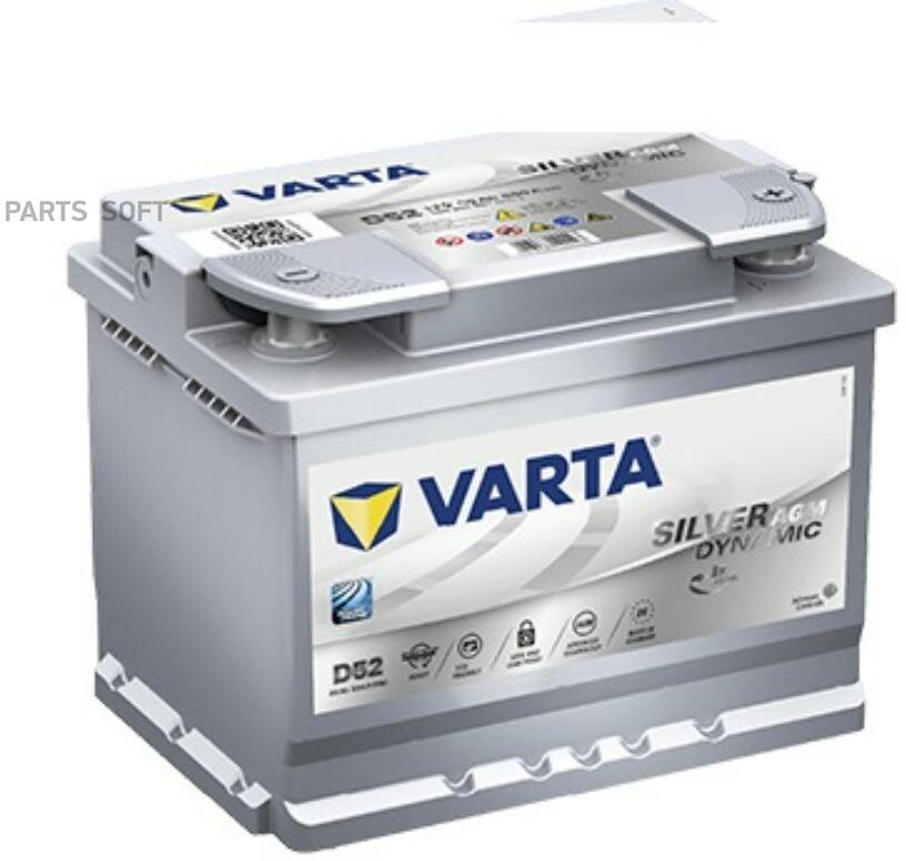 VARTA 560901068 60 Ah--611635 VARTA SILVER AGM +R аккум.бат.