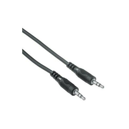 Кабель аудио Hama H-48912 Jack 3.5 (m)/Jack 3.5 (m) 1.5м. черный (00048912) кабель переходник аудио hama h 30455 2хrca m jack 35 m 2м черный 00030455
