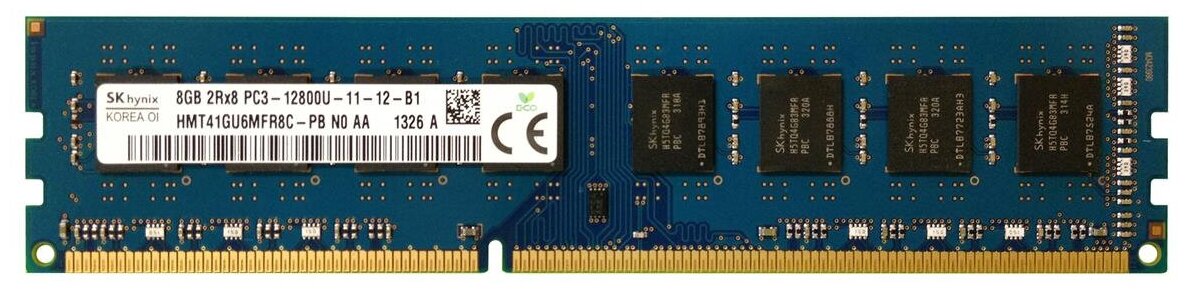 Оперативная память Hynix 8 ГБ DDR3 1600 МГц DIMM CL11 HMT41GU6MFR8C-PB