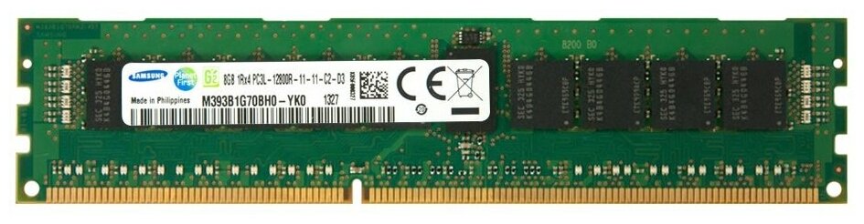 Оперативная память Samsung 8 ГБ DDR3 1600 МГц DIMM CL11 M393B1G70BH0-YK0