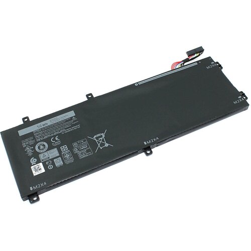Аккумулятор H5H20 для ноутбука Dell XPS 15-9570 11.4V 4649mAh черный вентилятор кулер для ноутбука dell xps 15 9570 precision 5530 m5530 cpu