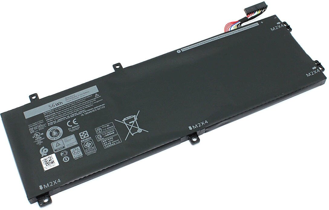 Аккумулятор H5H20 для ноутбука Dell XPS 15-9570 11.4V 4649mAh черный