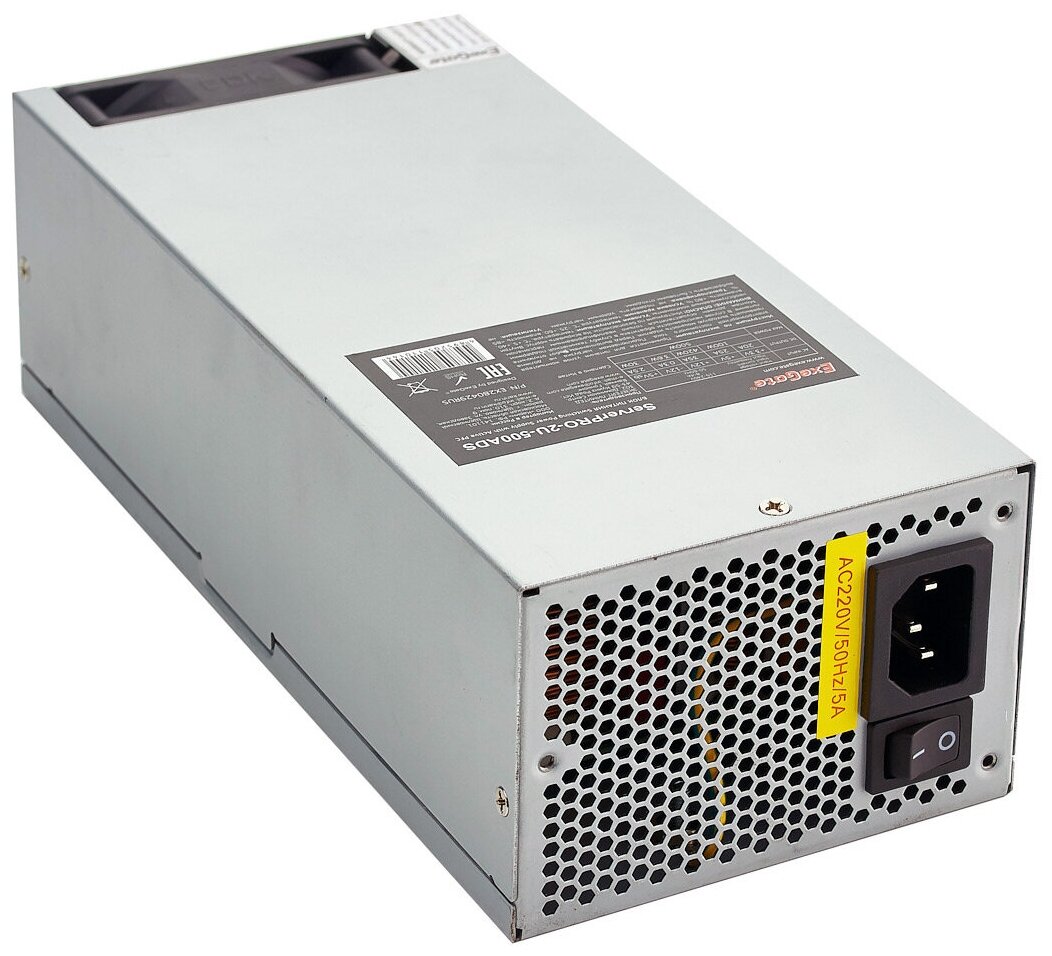 Блок питания ExeGate (ServerPRO-2U-500ADS) 500W (24+2x4+8пин) (ex280429rus) .