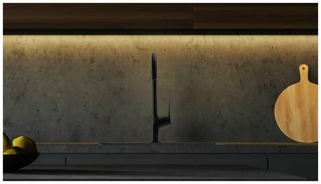 3705BL Бронкс Смеситель для кухни, с высоким поворотным изливом, черный LEMARK - фотография № 8