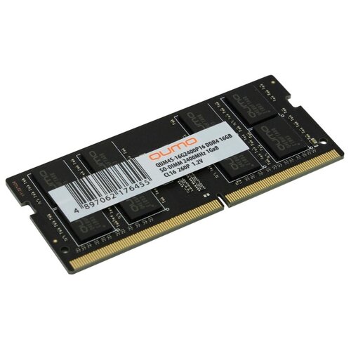 Оперативная память SO-DIMM QUMO 16GB DDR4-2400 QUM4S-16G2400P16 333500₽