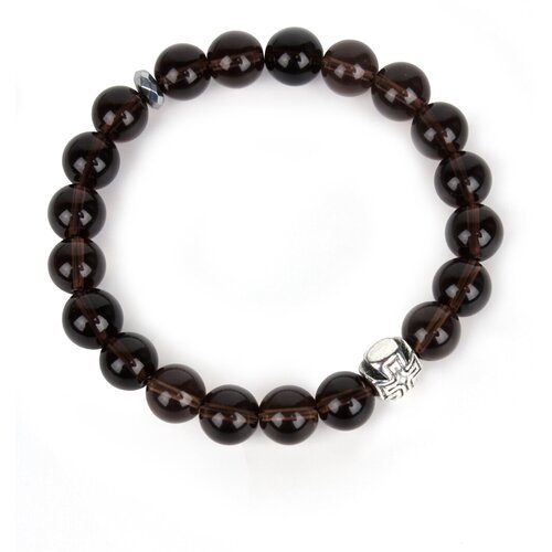 фото Православные четки браслет из раухтопаза. 10 мм. 20 зерен, натуральный камень псалом