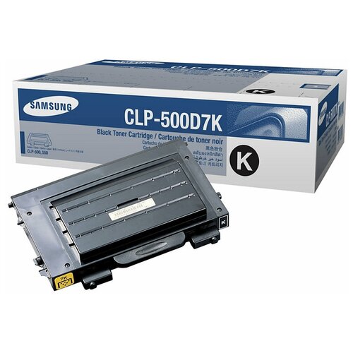 картридж clp 500d5 голубой для самсунг samsung clp 500 clp 500n clp 550 clp 550n Картридж Samsung CLP-500D7K, 7000 стр, черный