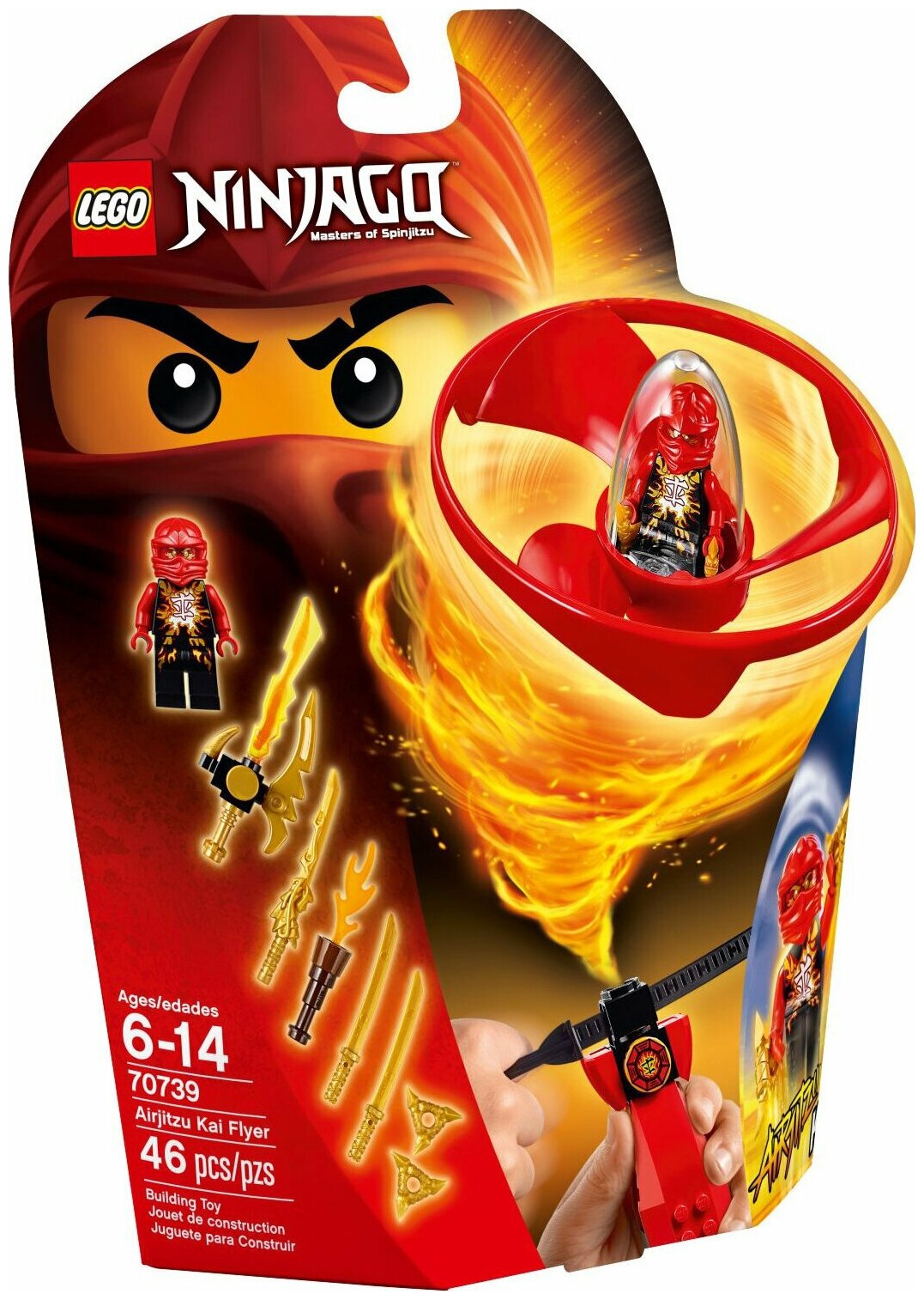 Конструктор LEGO Ninjago 70739 Аэроджитцу Кая, 46 дет.