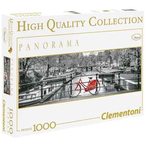 Пазл Clementoni High Quality Collection Panorama Велосипед. Амстердам (39386), 1000 дет. пазл clementoni 1000 деталей парусник америго веспуччи clementoni