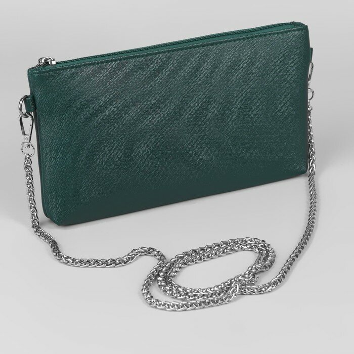 Цепочка для сумки, с карабинами, железная, 7 × 7 мм, 120 см, цвет серебряный - фотография № 14