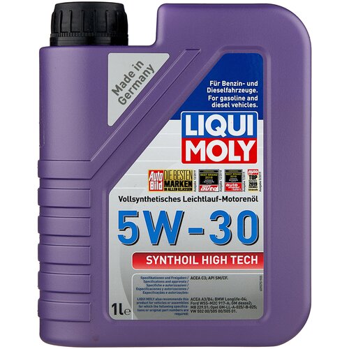 фото Синтетическое моторное масло liqui moly synthoil high tech 5w-30, 1 л