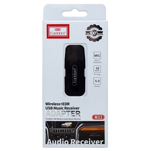 USB ресивер Earldom ET-M22 BT 50 микрофон 35 мм черный 66700₽