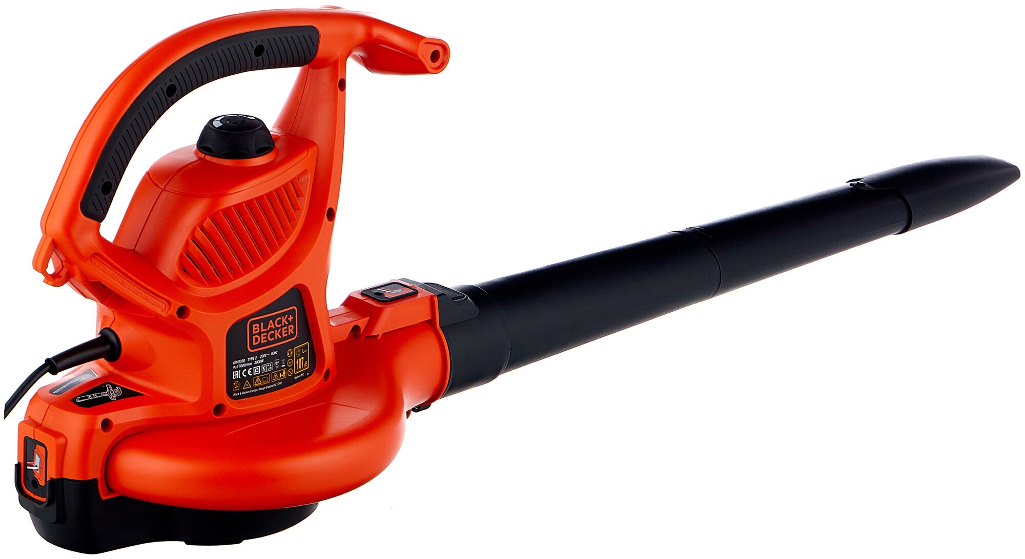 Электрический садовый пылесос BLACK+DECKER GW3030-QS, 3000 Вт - фотография № 2