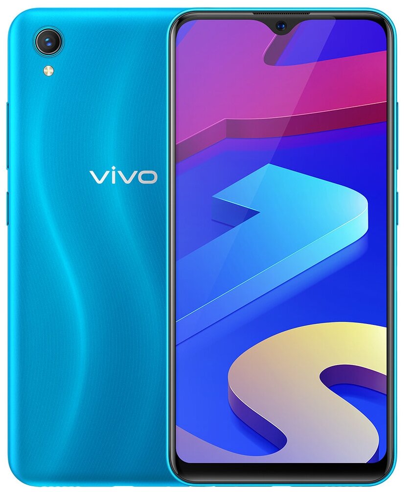 Смартфон vivo Y1s 2/32 ГБ, Dual nano SIM, синяя волна