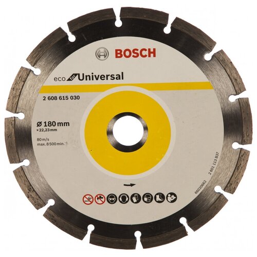 фото Диск алмазный eco universal (180х22.2 мм) bosch 2608615043