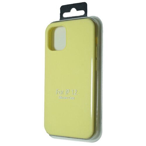 Чехол-накладка для iPhone 12 Mini SILICONE CASE NL закрытый лимонный (37)