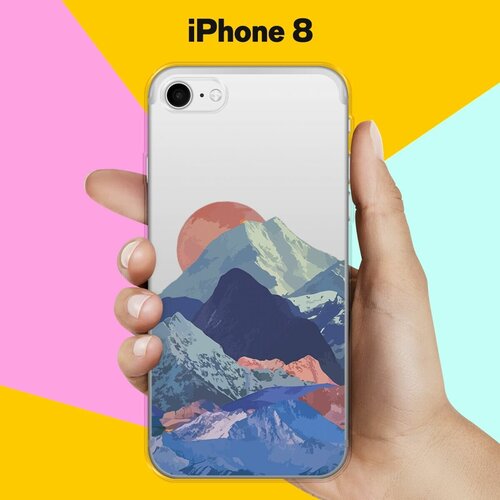 Силиконовый чехол Горы на Apple iPhone 8 силиконовый чехол горы и лес на apple iphone 8