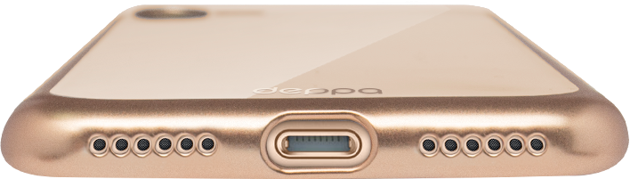 Чехол Gel Plus Case матовый для Apple iPhone SE (2020)/7/8, золотой, Deppa 85284