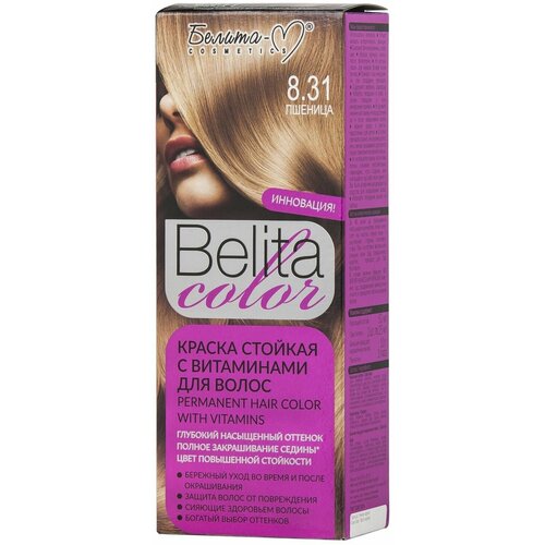 Белита-М Краска для волос BELITA COLOR Стойкая, тон 8.31 Пшеница