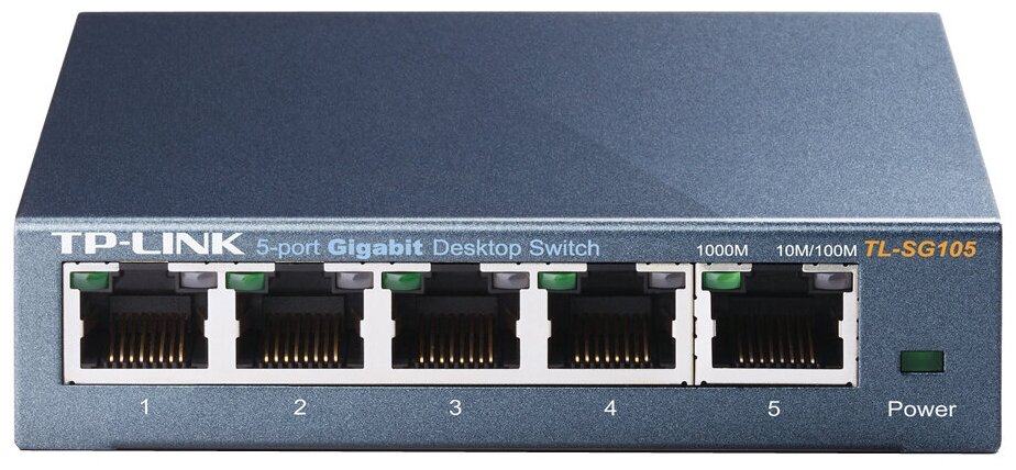 Коммутатор TP-Link TL-SG105 5 портов, гигабитный (TL-SG105)