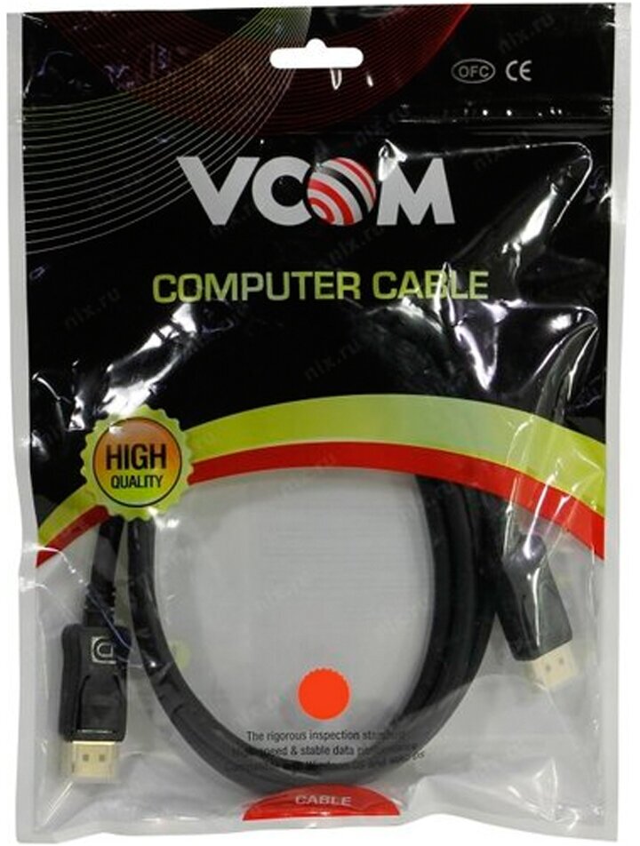 Кабель VCOM DisplayPort - DisplayPort (CG632), 1.5 м, 1 шт., черный VCOM Telecom - фото №11