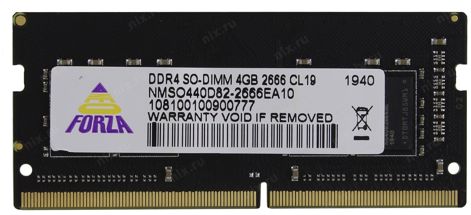 Neo Forza Sodimm DDR4 4Gb PC21300 2666MHz CL19 (nmso440d82-2666ea10) .