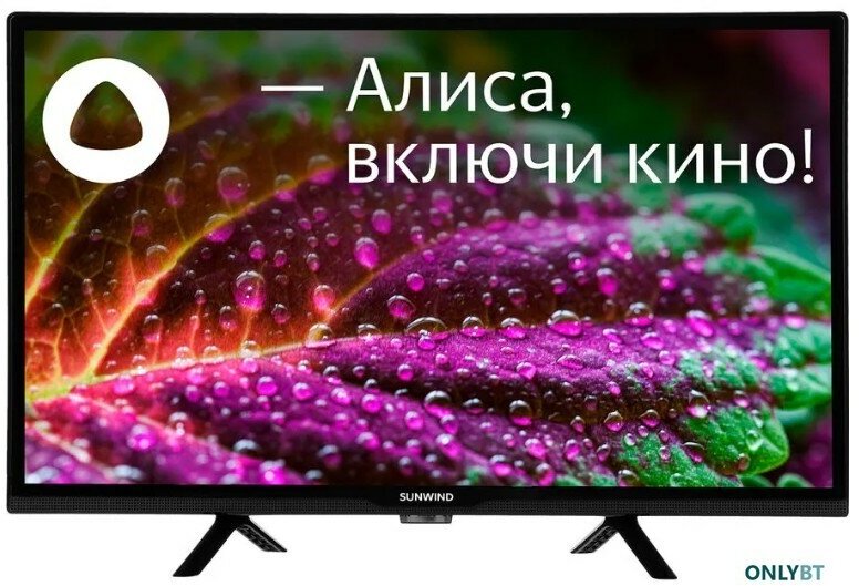 Телевизор LED 20" SunWind SUN-LED24XS310, HD, черный, смарт ТВ, Яндекс. ТВ