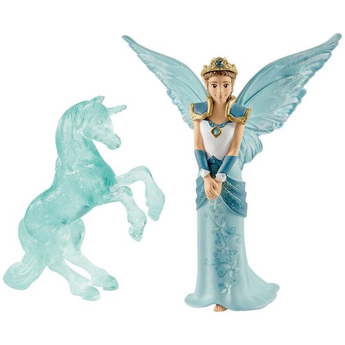 Фигурки Schleich Эльфийка Айела и ледяная статуя единорога 70587, 2 шт. фигурки schleich эльфийка марвин с нугуром и пиу 70581 3 шт