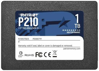 Твердотельный накопитель Patriot Memory 1024 ГБ SATA P210S1TB25
