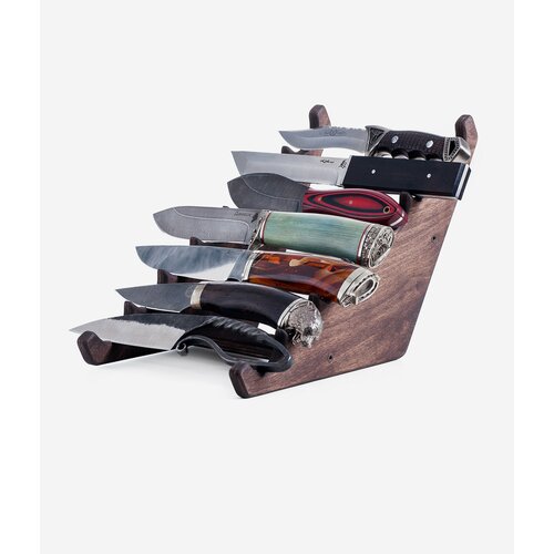 Подставка для коллекционных ножей Marieta 7 кофе