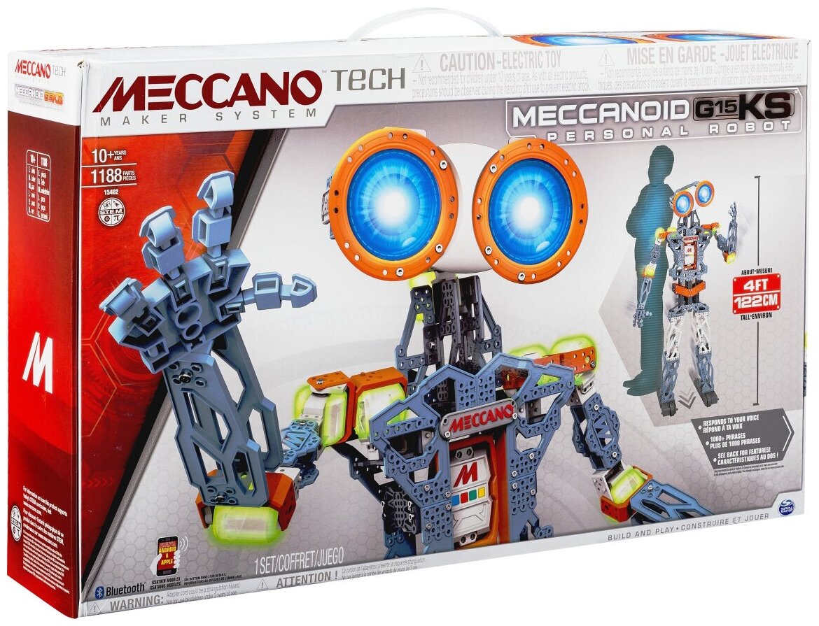 Электронный конструктор Meccano TECH 15402 Меканоид G15 KS (1188 деталей)