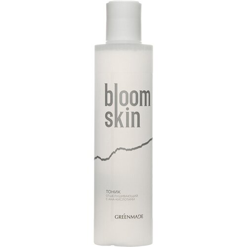 Тоник с АНА-кислотами Bloom skin, отшелушивающий Greenmade 200 мл тоник с витамином с greenmade lymphatic drainage glow skin with witamin c 200 мл