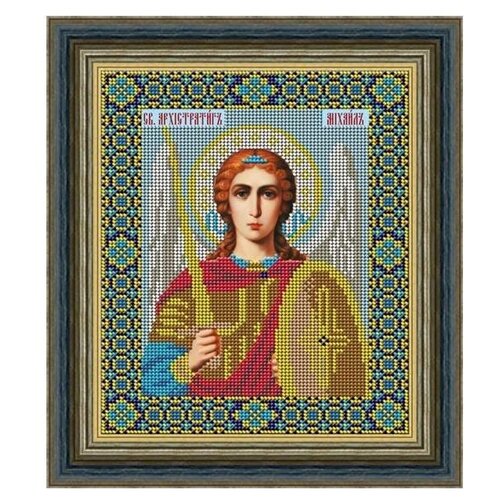 Набор для вышивания бисером - икона Святой Архангел Михаил, 18х22см, 1 упаковка