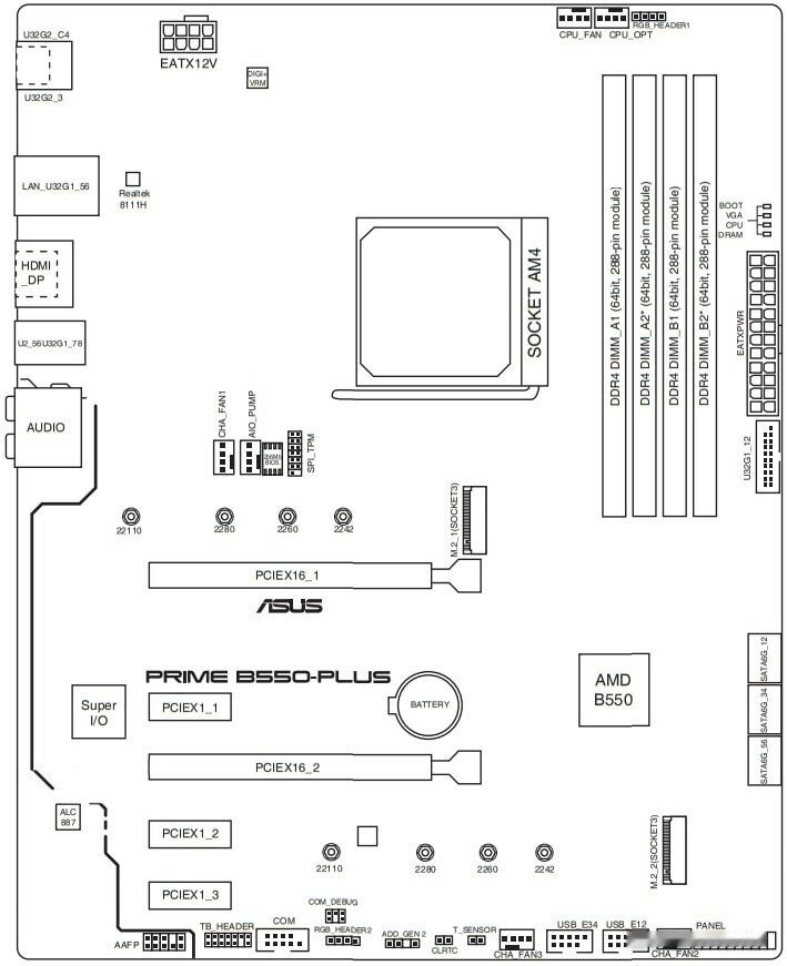 Материнская плата ASUS , SocketAM4, AMD B550, ATX, Ret - фото №12