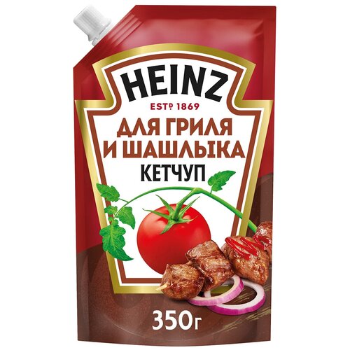 Кетчуп Heinz Для гриля и шашлыка дой-пак, 320 г