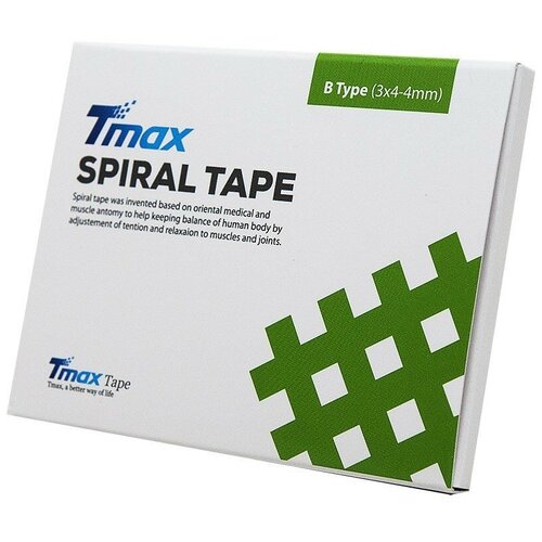 фото Кинезио тейп tmax spiral tape type b, телесный