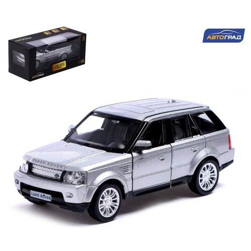 Машина металлическая LAND ROVER RANGE ROVER SPORT,1:32, открываются двери, инерция, цвет серый модель автомобиля land rover discovery4 1 43