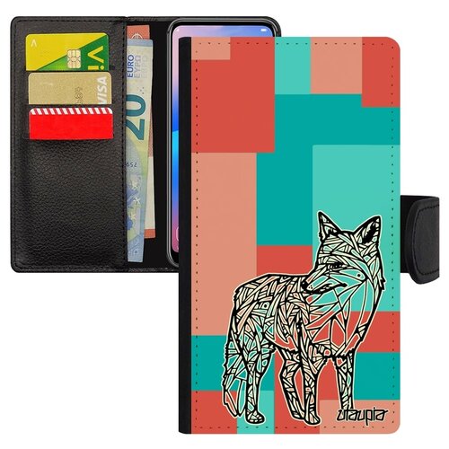 фото Чехол книжка на телефон iphone 7, "лиса" хищник fox utaupia