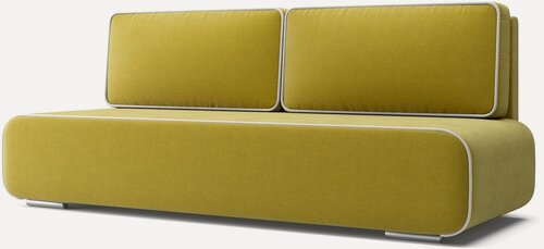 Изображение товара Диван-кровать Hoff Уно, 204х89х87 см, еврокнижка, велюр, цвет горчичный