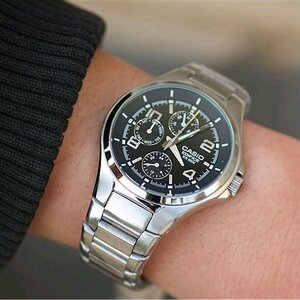 черный CASIO купить часы — интернет-магазине низкой Маркете Edifice по Яндекс EF-316D-1A, в серебряный, на Наручные цене