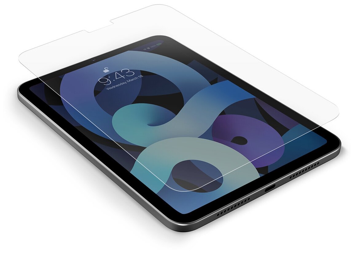 Uniq Защитное стекло Uniq Optix Clear для iPad Pro 11" (2018-2022) / iPad Air 10.9" прозрачное без рамки NPDP11(2021)-CLEAR