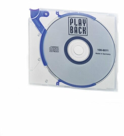 Футляр Durable Quickflip, для CD/DVD, механизм для легкого изъятия диска, пластик Голубой