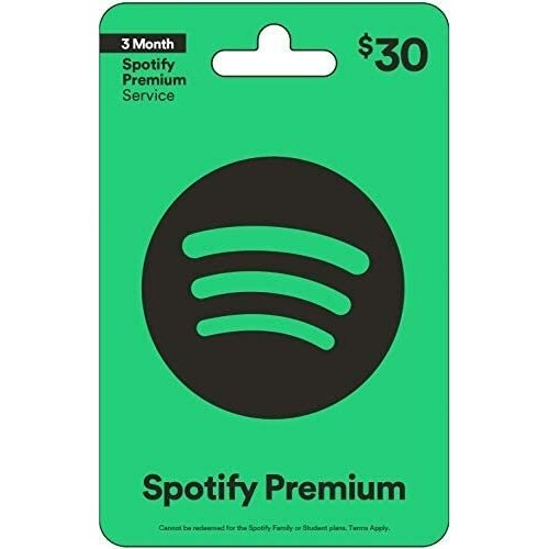 Код пополнения Spotify США номинал 10 USD