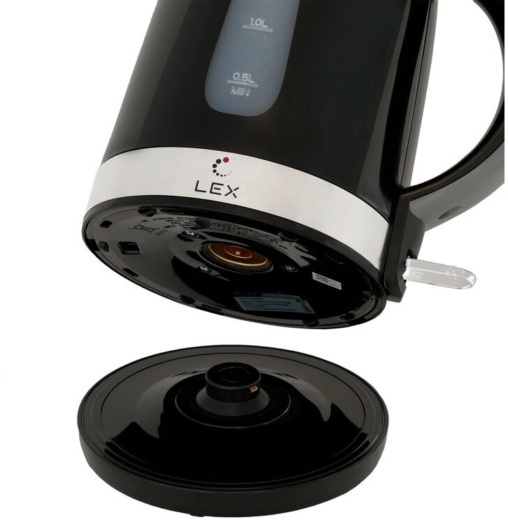 чайник LEX LX 30017-2 2200Вт 1,7л металл черный - фото №4